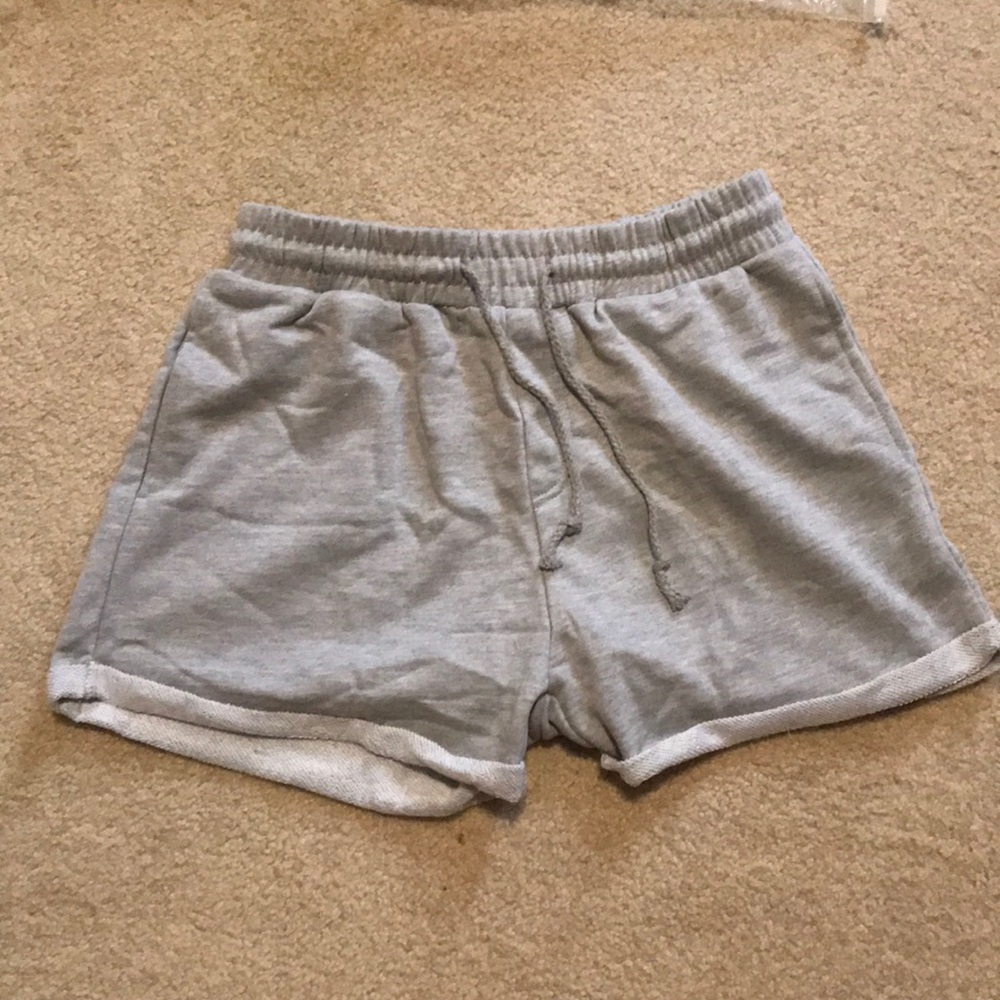 Grey Sweatpants Shorts
